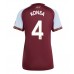Aston Villa Ezri Konsa #4 Hemma matchtröja Dam 2025-26 Kortärmad Billigt